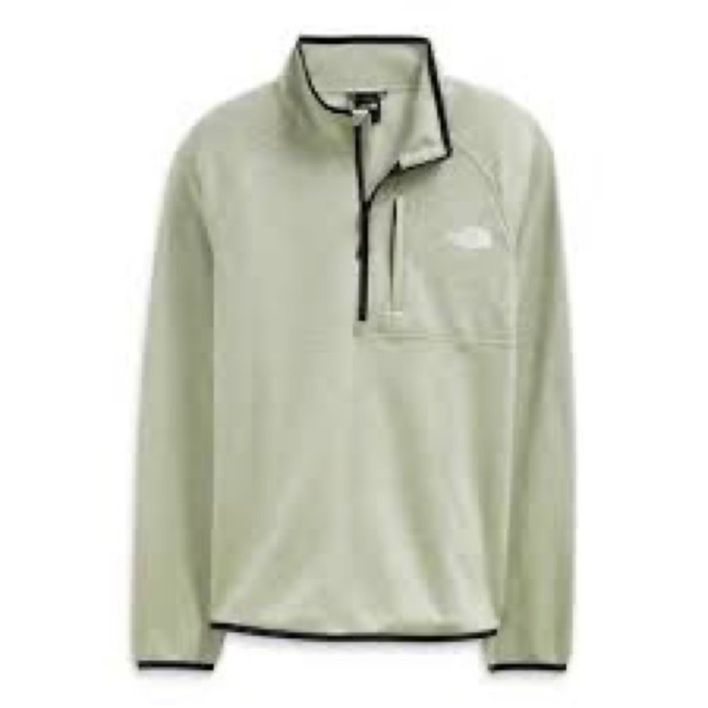 The North Face Men's Canyonlands Half Zip Pullover Tea Green Heather Size Small